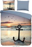 Good Morning dekbedovertrek strand/ zee - Lits jumeaux 240x200/220 cm - Multi - 100% Katoen renforcé