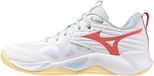 Mizuno Wave Momentum Pro Indoorschoenen Dames Wit/Rood