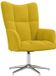 vidaXL Relaxstoel fluweel mosterdgeel