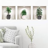 3D-sticker Chique Planten 40 x 120 cm
