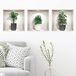 3D-sticker Chique Planten 40 x 120 cm