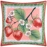 furn. Anemone Aardbeien Gedrukt Outdoor Kussenhoes - Multicolour - 45x45cm