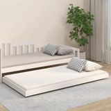 Maison Exclusive - Lit en bois massif sans matelas, blanc, 90x200 cm, en pin