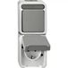Merten Combi-SCHUKO-stopcontact LGR MEG3497-8029 sluiter 1-pol. AQUASTAR schakelaar-/stekkercombinatie