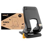 Smart 1050 Less Effort perforator, 60% verminderde inspanning, hoogwaardige ergonomische behuizing, aanslagrail met formaatspecificaties, papierperforator, 50 vellen