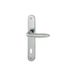 HOPPE deurklink VERONA - op schild BB 90, messing verchroomd mat