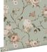 ESTAhome behang vintage bloemen vergrijsd mintgroen en zacht roze - 53 cm x 10.05 m