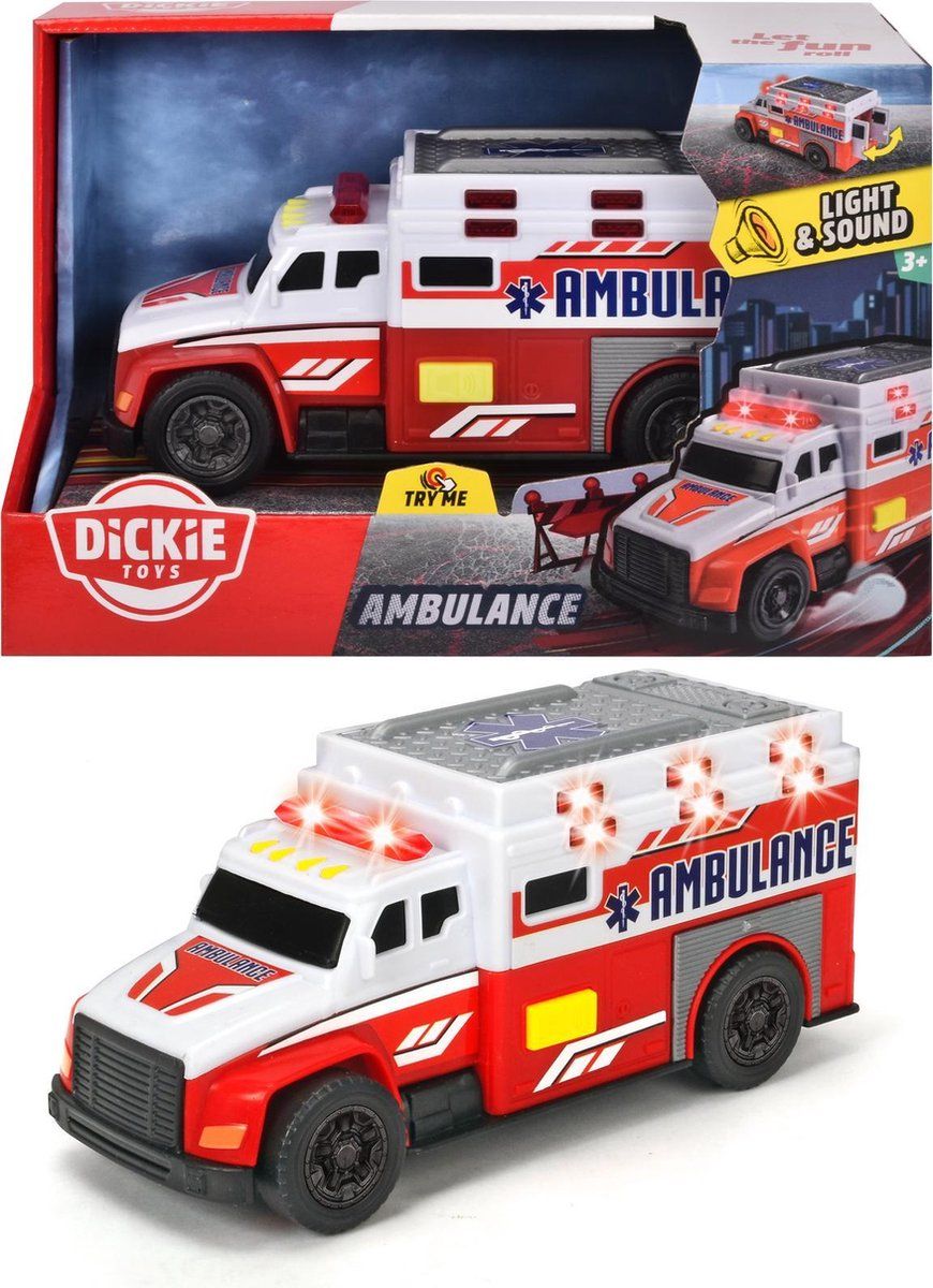 Simba Toys Ambulance 15cm - Rood - Kunststof - 2022