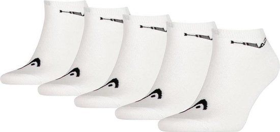 Head sneaker sokken - 5 paar - Wit - Maat 46