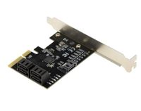 KALEA-INFORMATIQUE PCIe 3.0 x4-controllerkaart met 5 poorten voor SATA 3.0 6G harde schijven CHIPSET JMB585