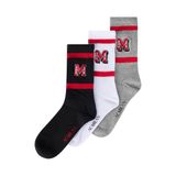 AC Milan College Collection 3 paar sokken met officieel logo