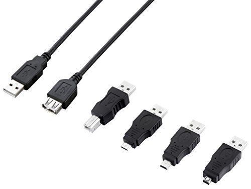 Ross Ross USB51CK12-RO 5-in-1 USB-kabelset, Zwart