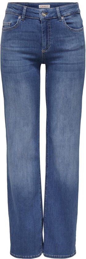 Only Jeans Onlblush Mid Straight Dnm Rea12187 - Medium Blue - W28/L34