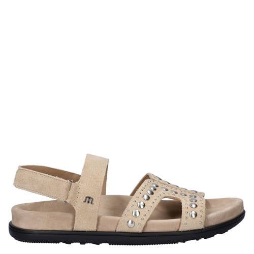 Maruti Elora suède sandalen beige