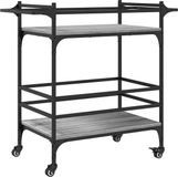 vidaXL Keukentrolley 82x40x78,5 cm bewerkt hout grijs sonoma eiken
