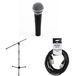 Shure SM58 LCE avec pied et câble