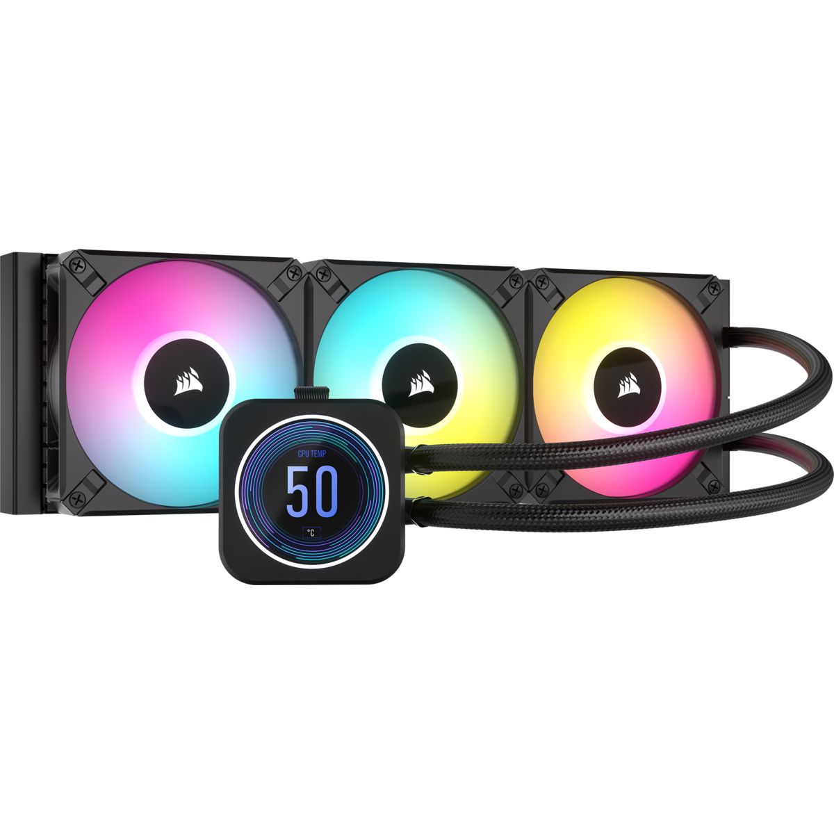 Corsair iCUE H150i ELITE LCD XT Liquid CPU Cooler - 360mm - Black