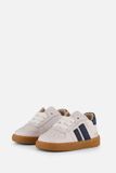 Shoesme Wit-Donkerblauw Sneakertje - Sneakers Kinderen - Unisex - White Dark Blue - Leer - Maat 19