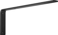 VEVOR Plankbeugel, Zware Drijvende Plankbeugels 256x155mm, 4 Pack Beugels voor Planken, 5mm Dikke Matzwarte L Plankbeugels, Stalen Plankbeugels met 72,6kg Draagvermogen