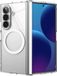 Ringke Fusion Flap Magnetic | Hoesje Geschikt voor Samsung Galaxy Z Fold 8 Ultra | Compatibel met MagSafe / Qi2 | Back Cover met Militaire Standaard | Scharnier Bescherming | Transparant