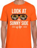 Bellatio Decorations Shoppartners Bv Sunny Side Feest T-shirt Heren Oranje XXL