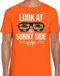 Bellatio Decorations Shoppartners Bv Sunny Side Feest T-shirt Heren Oranje XXL