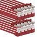 1aTTack.de 1m CAT6 LAN-netwerkkabel RJ45 90° hoek, 10 stuks - rood
