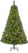 Black Box Trees Charlton - arbre de Noël artificiel avec éclairage vert 2,4m x 1,37m