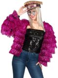 WILBERS Metamorph GmbH Festival Jasje Bling Tinsel - Fuchsia - Maat XXS-XS