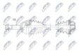 NTY Antriebswelle NPW-FT-023 Vorderachse rechts
