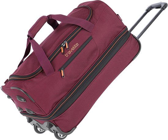 Travelite Basics Wheeled Duffle 55cm Expandable - Bordeaux