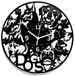 Instant Karma Clocks Wandklok Honden Silhouet van verschillende rassen 30 cm, decoratief
