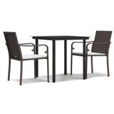 VidaXL Tuinmeubelset Crème, Wit