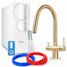 Ari Slender 800 GPD Système de filtration d'eau à osmose inverse Robinet de cuisine Laiton Or brossé