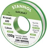 Stannol Ecology TC Soldeertin, loodvrij Spoel Sn99,3Cu0,7 REL0 100 g 1 mm