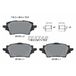 Textar Kit de plaquettes de frein, frein à disque 2615301 Mazda 0446602400