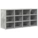 VidaXL Schoenenkast 103 x 30 x 51 cm Bewerkt Hout Betongrijs