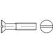 TOOLCRAFT TO-5361018 Verzonken schroeven M1.2 4 mm Sleuf RVS A2 1000 stuk(s)