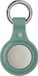 By Qubix Qubix - AirTag case Litchi Texture series - siliconen sleutelhanger met ring - groen