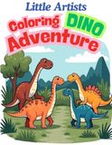 Little Artists Dino Adventure Coloring Book