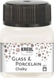 Kreul 16631 - Glass & Porcelain Chalky White Cotton, 20 Ml Glass, Soft - Matte