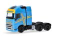 Herpa vrachtwagen model Volvo FH 16 GL XL 2020 trekker met zwaartransporttoren 3-assig, blauw, schaal 1:87