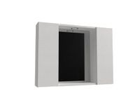 Mama Store Badkamerspiegel met 2 vakken en Arctisch wit licht, houttechnologie, 81 cm x D 16 cm x H. 60 cm