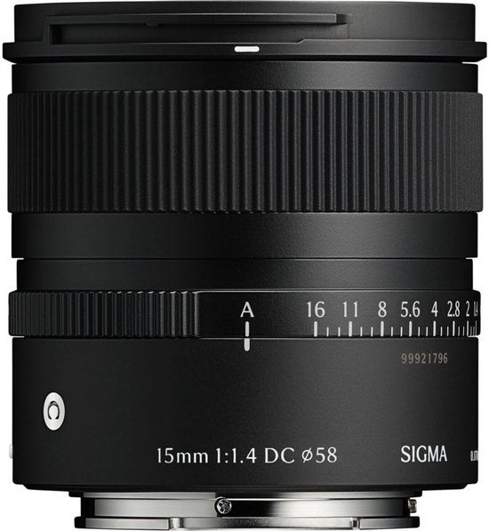 Sigma 15mm f/1.4 DC Contemporary Fujifilm X-mount objectief