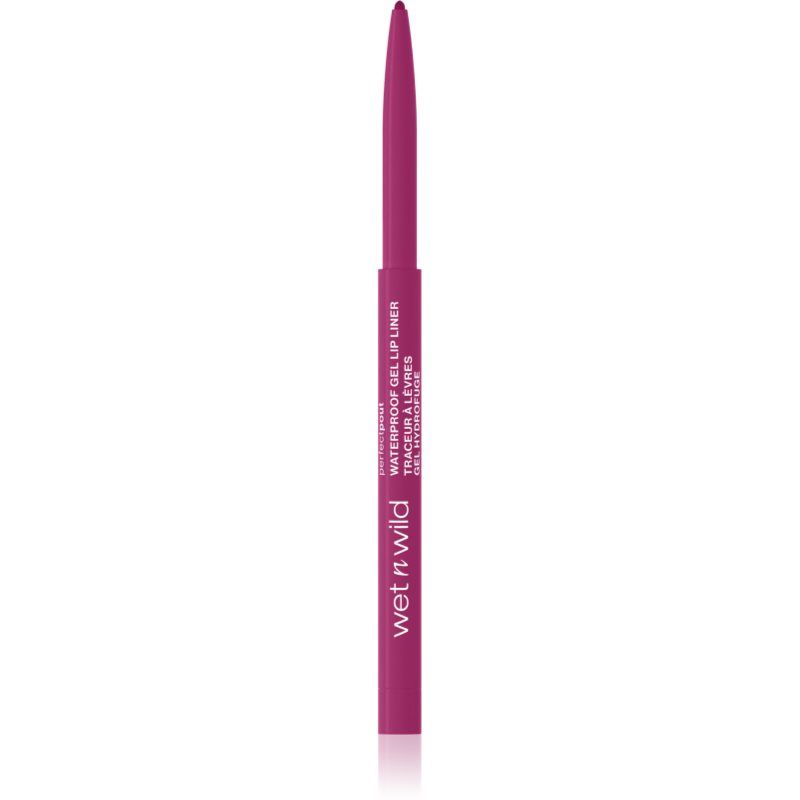 Wet n Wild Perfect Pout Gel Lip Liner, Hooggepigmenteerd Lippenpotlood met Semi-Matte Finish, Modelleert en Vormt de Lippen, Kleur Plum Together