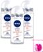 Nivea 3 x Déodorant Roll-on Talc Sensation Anti-transpirant 50 ml