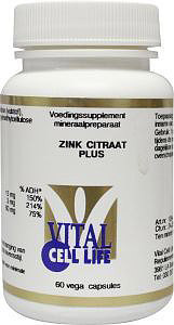 Vital Cell Life Zink Citraat Plus Capsules