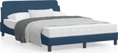 Maison Exclusive Lit exclusif - Structure de lit avec tête de lit "Dover", bleu, 120x200 cm, revêtement en tissu