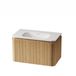 Saniclass Terra meuble de salle de bain - 80cm - 2 tiroirs - lavabo Solid Surface - 1 vasque - Sans trous de robinetterie - Sandwood