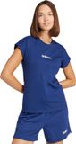 Adidas Sportswear Essentials Linear Katoenen T-Shirt - Dames - Blauw